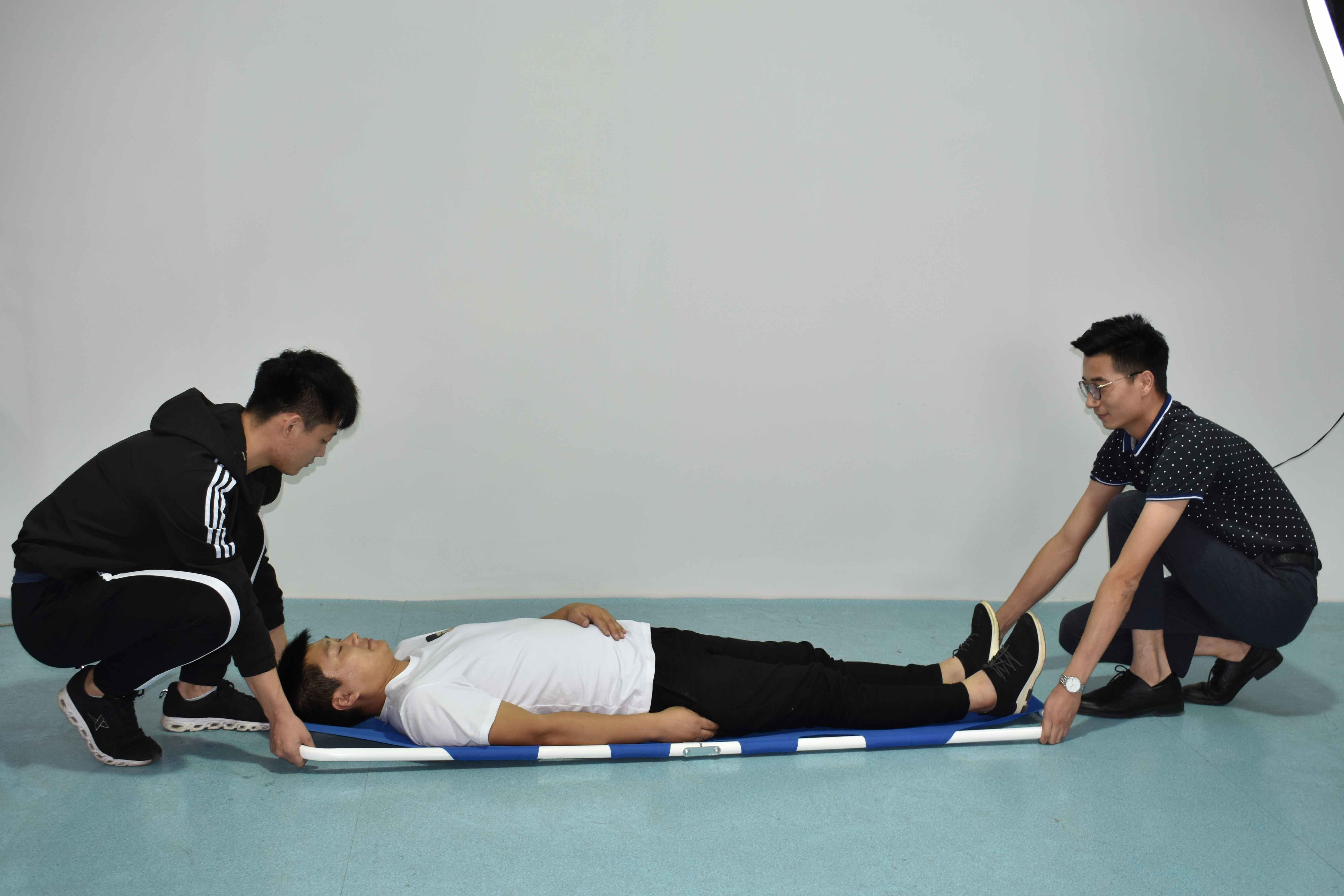 185CM 360 Deg EMS Scoop Stretcher Straps Spray Steel For Patient Transfer