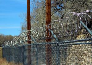 Quality Stainless Steel 304 Concertina Razor Barbed Wire For Highway / Farm / Garden / Fence wholesale