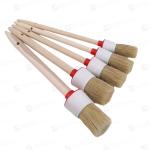 5pcs Natural Boar Hair 110g Car Detailing Brush For Car Interior Gap