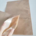 Open Top Plain Design Kraft Paper Bag , Custom Printed Brown Paper Shopping Bags