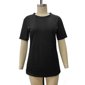 Quality Sport Fast Dry Cotton Plus Size Long Sleeve Men Women Kids Girls' Boys Black White Blank T Shirt wholesale