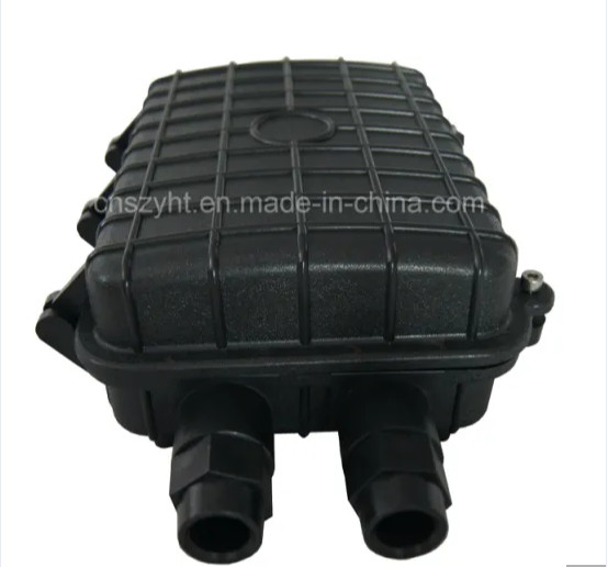 FTTB Plastic 24f Horizantal Fiber Optic INLINE BLACK COLOR ENClosure ABS