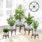 Metal Flower Pot Stand Black Steel Vintage Powder Coating Plant Pots Planters