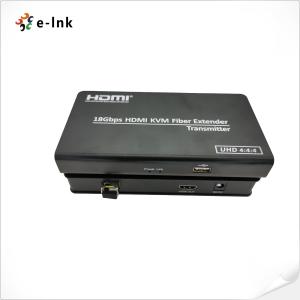 Quality Fiber Video Converter 4K HDMI 2.0 KVM USB Over Fiber Optic Extender wholesale