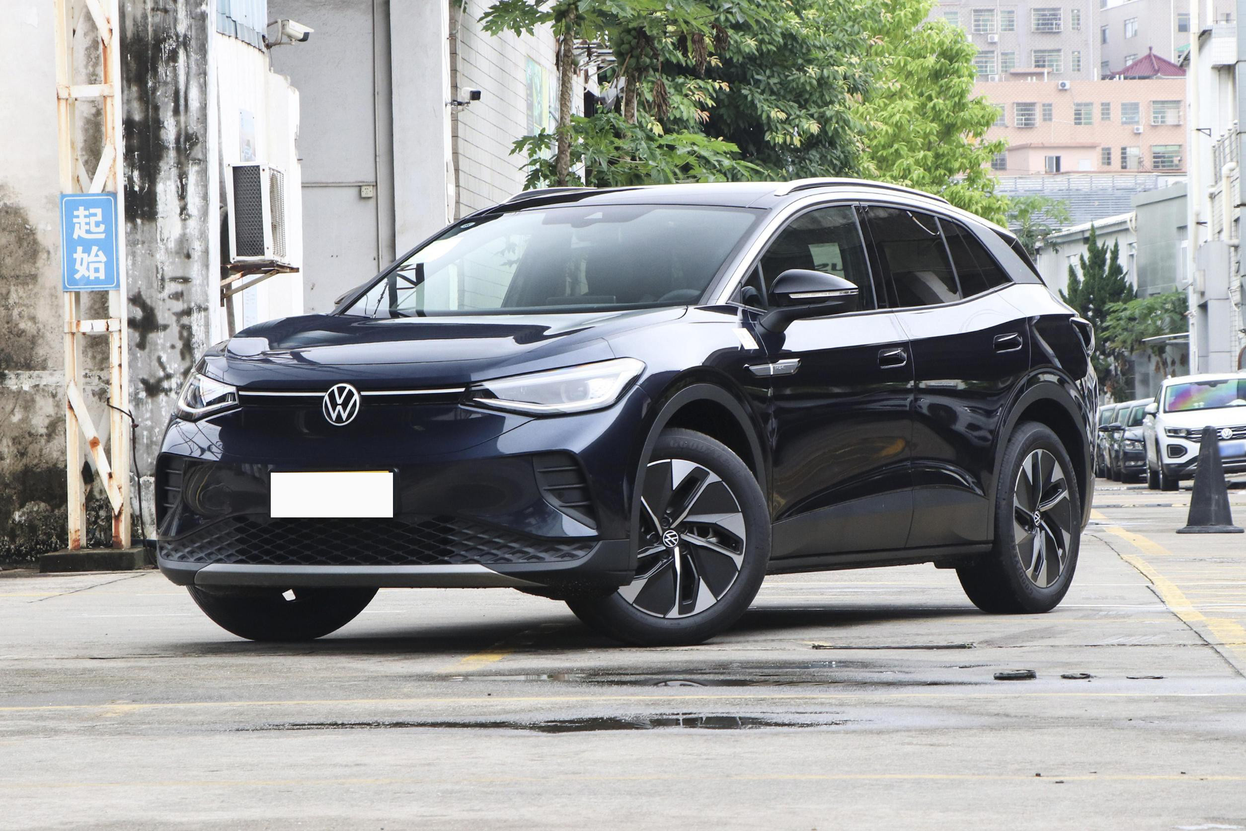 High Speed LHD VW Volkswagen EV Car SUV ID4 CROZZ PRO Pure+ With Sunroof