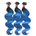 8A Colored Ombre Human Hair Extensions Full Cuticle Virgin Hair
