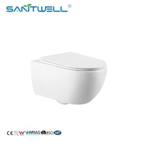 Quality New morden bathroom water saving p-trap 180mm wall mounted toilet hidden cistern bathroom accessories wholesale
