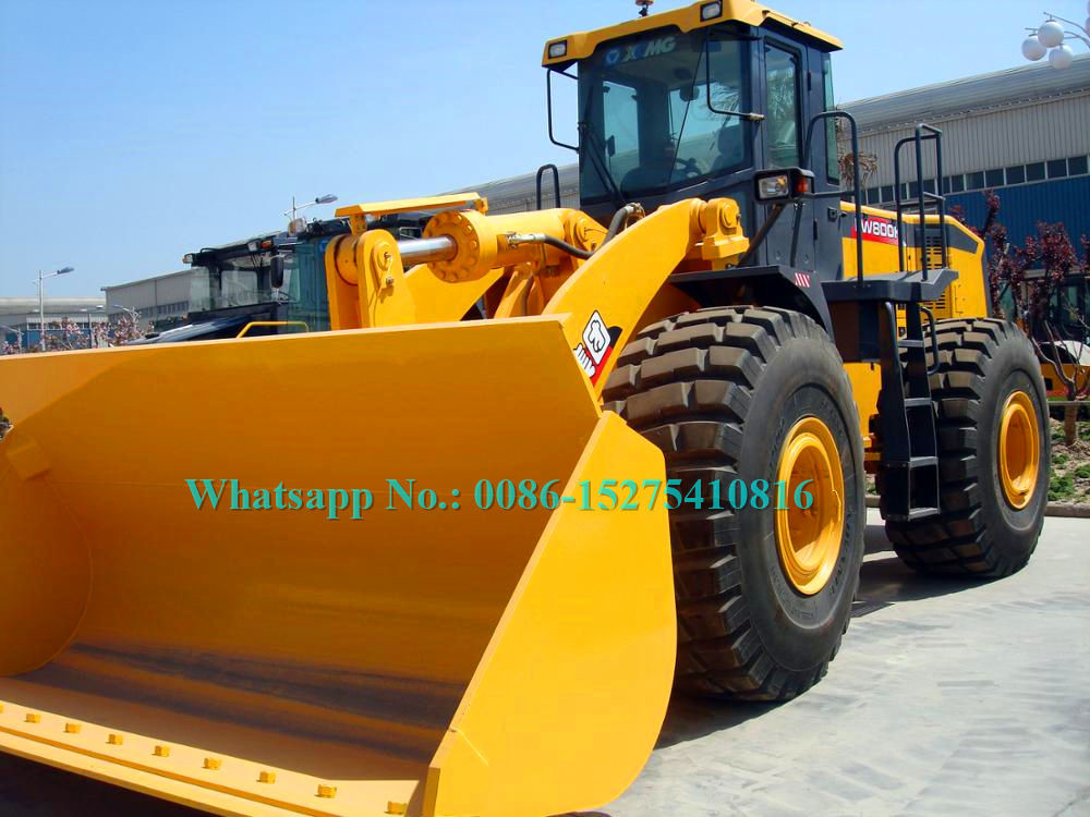 Heavy Load 8 ton Front End Loader Wheel Loader XCMG LW800KN Large Load with 4.2m3 Rock Bucket Cummins Engine