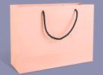 Delicate Bespoke Printed Paper Bags , Pink Paper Carrier Bags Accurate 4C