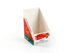 Cutomized Paper Cardboard Product Display Stand , Snack Food Boxes 0.35mm