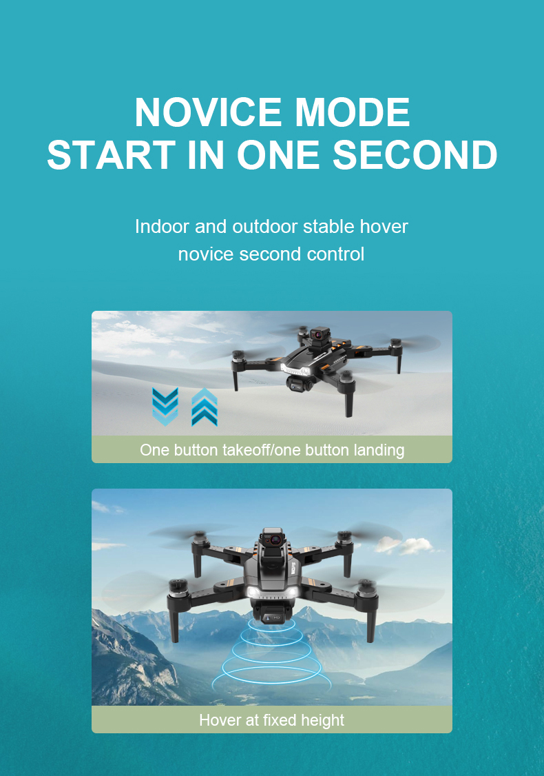 HD Camera and HD Aerial Photography Quadcopter Remote Control S1 Brushless Laser Obstacle Avoidance Drone Black Orange