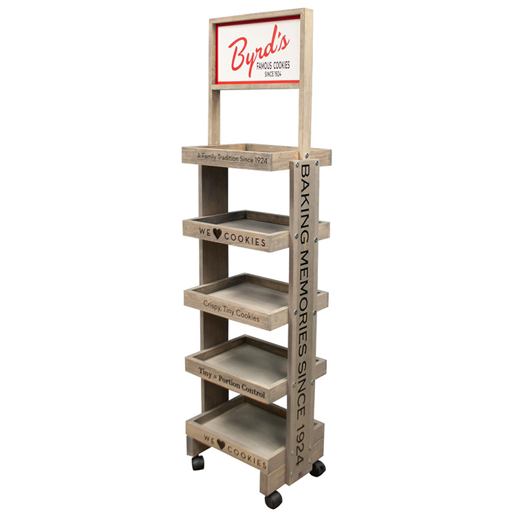 Cellphone Accessories Wooden Peg Display Stand With Hooks