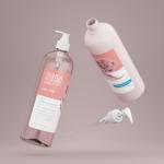 Wholesale Plastic Lotion Bottle White1000ML Custom PET Shampoo and Conditioner