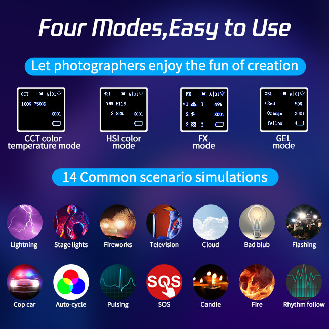 Yidoblo GL-3000C RGBW photography live film lighting Camera 300w continous led video light panel with wireless dmx