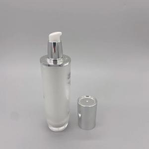 Quality Skincare Plastic 30ml Cosmetic Lotion Pump Cosmetic Toner Bottle White wholesale