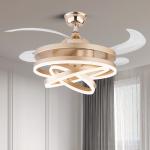 LED Fan Light Dining Room Living Room Bedroom LED with Electric Fan Light
