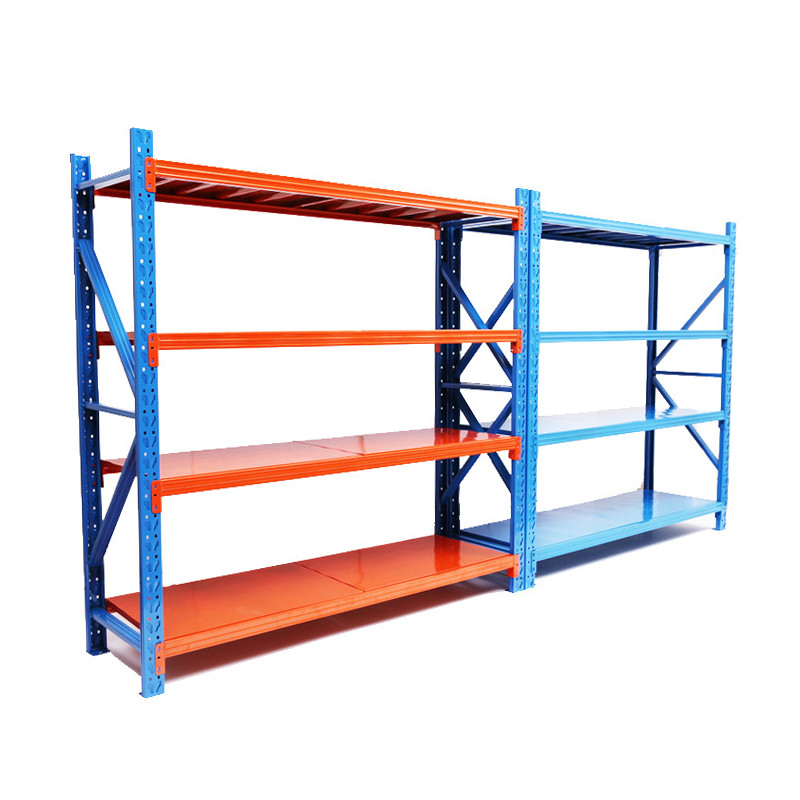 600KG 0.5M Warehouse Shelf Rack 5 Tier Boltless Shelving Unit With Steel Plate Blue