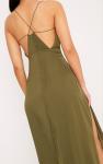 New arrival khaki sexy women chic party dress