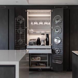Quality Quartz Stone Countertop Glass Hanging Black Pvc Kitchen Cabinet Highly by Buyers wholesale