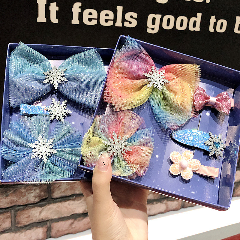 Fro zen 2 Bow Headdress Children Aisha Princess Aisha Accessories Girls Hairpin Hairpin Hair Accessories Hair Tie