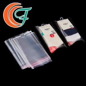 Quality Gift Wrapping Plastic Clear OPP Packaging Bag Clothing Socks Self Adhesive Bag wholesale