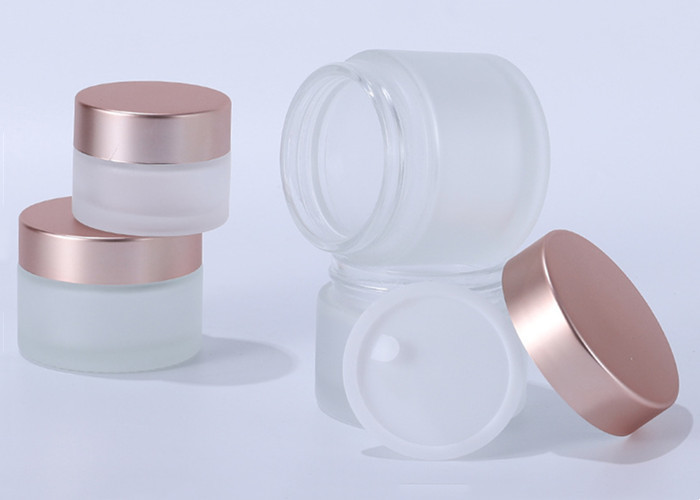 30g Glass Ointment Bottle With Aluminum Cap for Hand Cream Mask 50g Cosmetic Cream Versatile for Chemical Use
