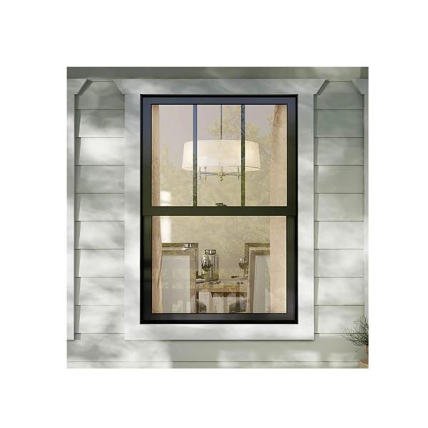 Cheap Vertical Sliding Tempered Glass Double Hung Windows With Stainless Steel Screen Netting for sale
