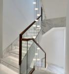 Led staircase chandelier modern living room chandelier hanging designer Villa