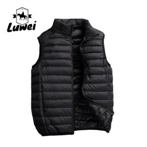 Quality Fashion Utility Mens Bubble Vest Full Zipper Windbreaker Waistcoat wholesale