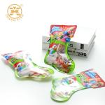 PA PE Christmas Socks Shape Snack Packaging Bags Laminated Snacks Packing Pouch