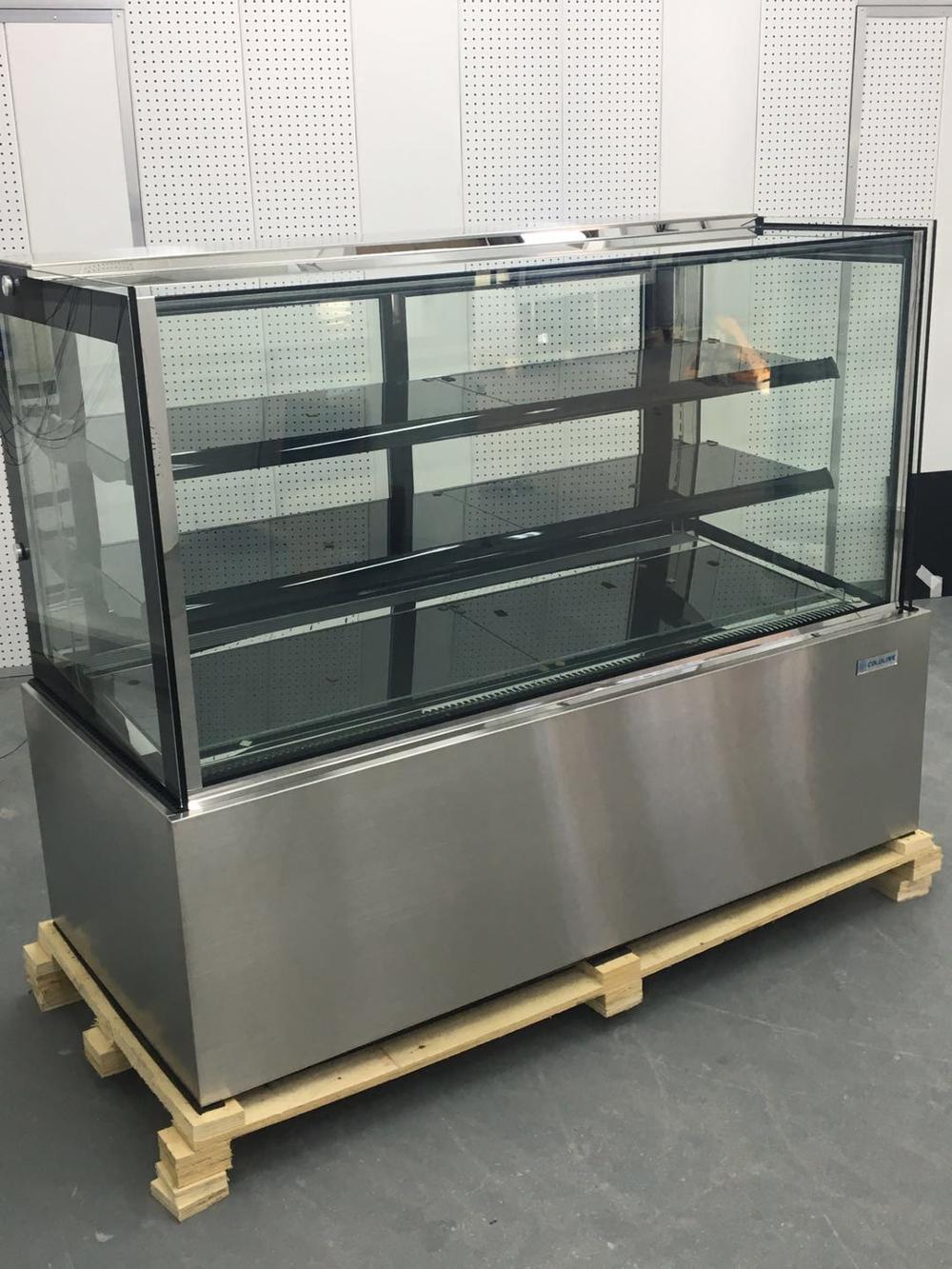 SUS 304 Vitrine Refrigerated Bakery Display Case Cabinet ETL