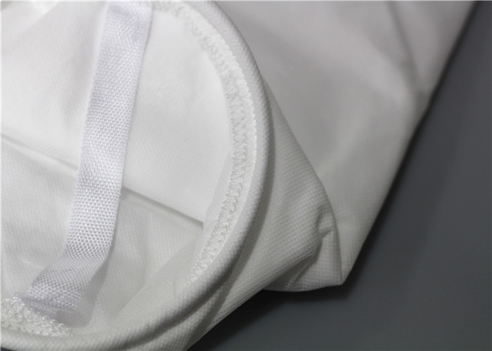 100 300 Micron Food Grade Fabric Nylon Filter Bag White Color Post Heat Setting