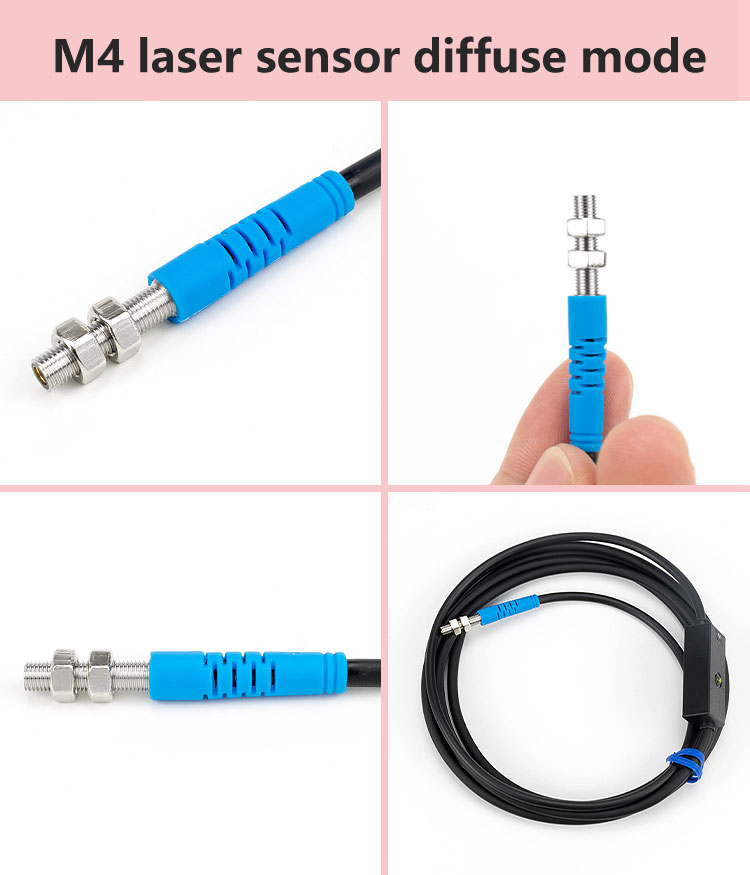LUOSHIDA Small Diffuse Laser Sensor Diffuse Photoelectric Sensor NPN PNP NO NC Output