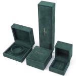 Wholesale Manufacturing Luxury velvet Jewellery Box Personalized Custom logo