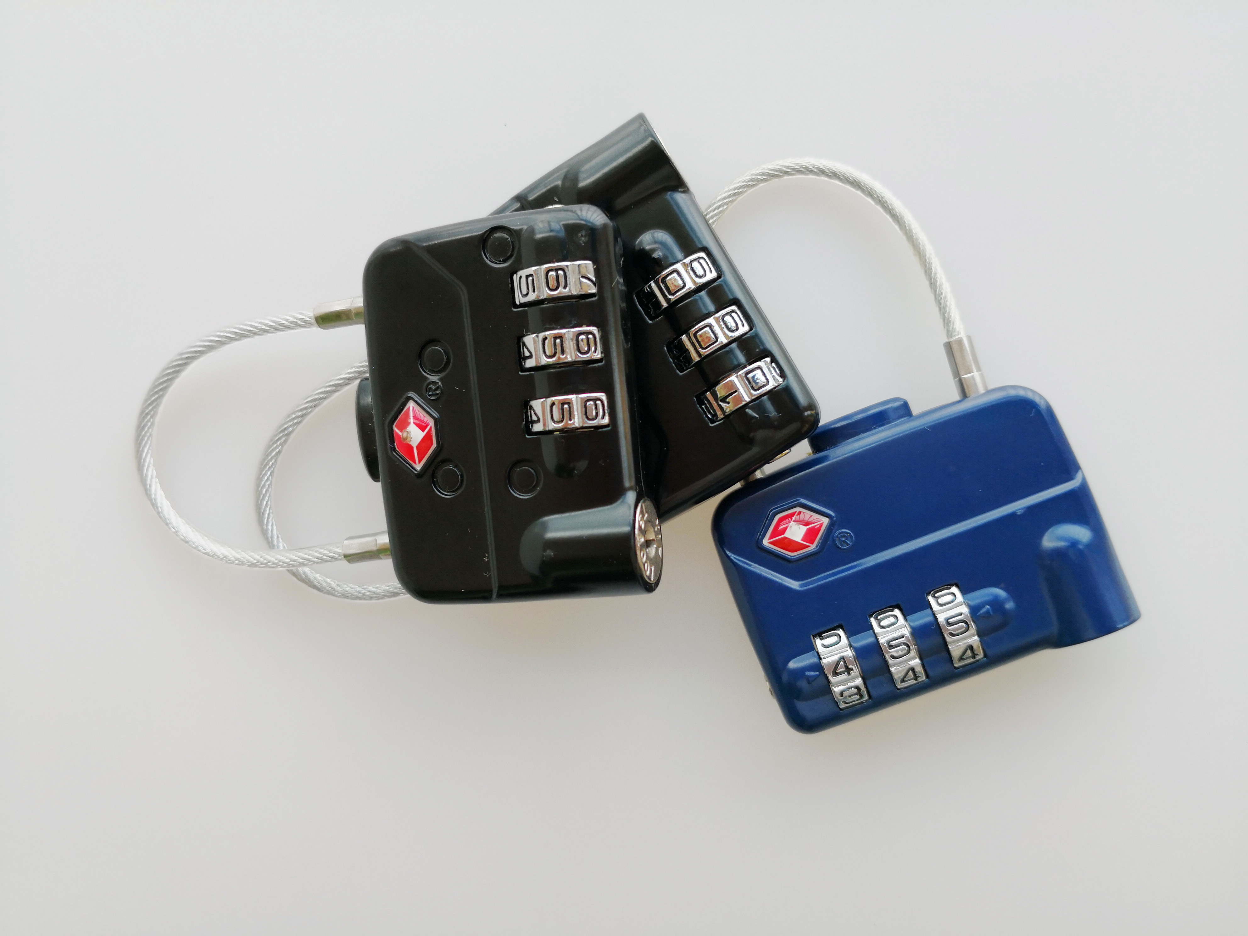 TSA 320 Luggage Cable Lock / Zinc Alloy Backpack Cable Lock Free Sample Available