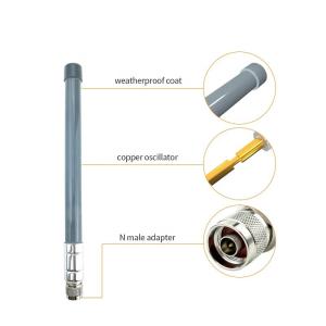 Quality 2.4g cb eu standard rfid 8dbi omni diamond dual band mast n tube helium lora fiberglass antenna wholesale