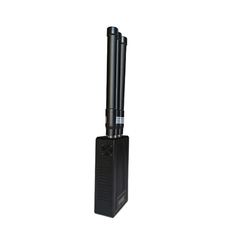 3 antennas portable signal jammer blocks 315MHz,433/434MHz,868MHz signals, coverage range up to 200 meters.