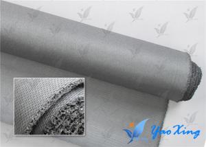 Quality 0.4mm Sliver Gray PU Coated Fabric For Fire Doors And Fire Curtains wholesale