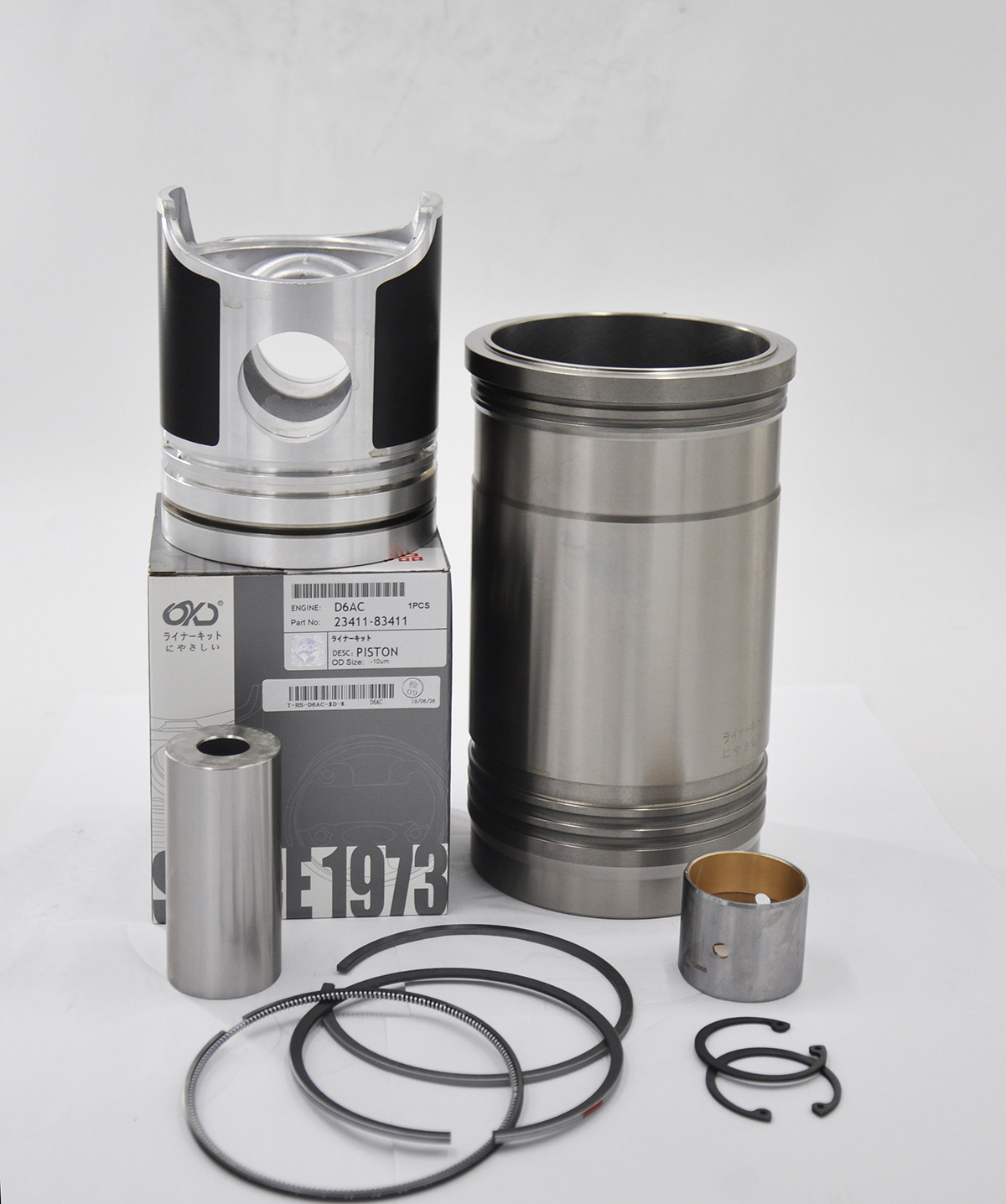 Piston Ring Set Hyundai Excavator Spare Parts D6AC Overhaul Kit Liner Kit