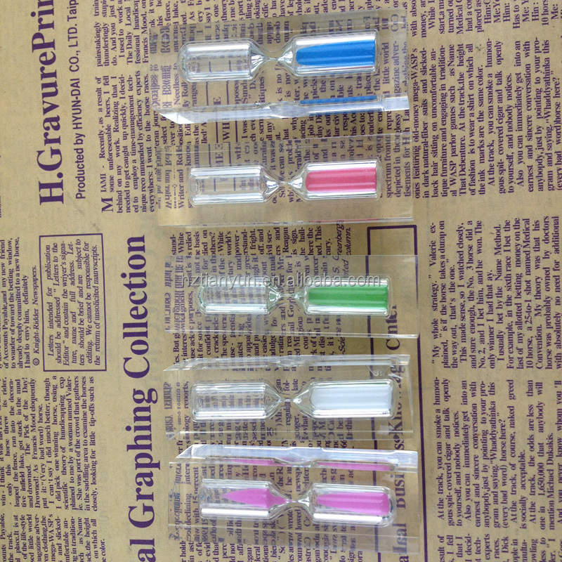 45 Second Sand Timer Hourglass Any Color Custmized 2.5*2.5*8cm