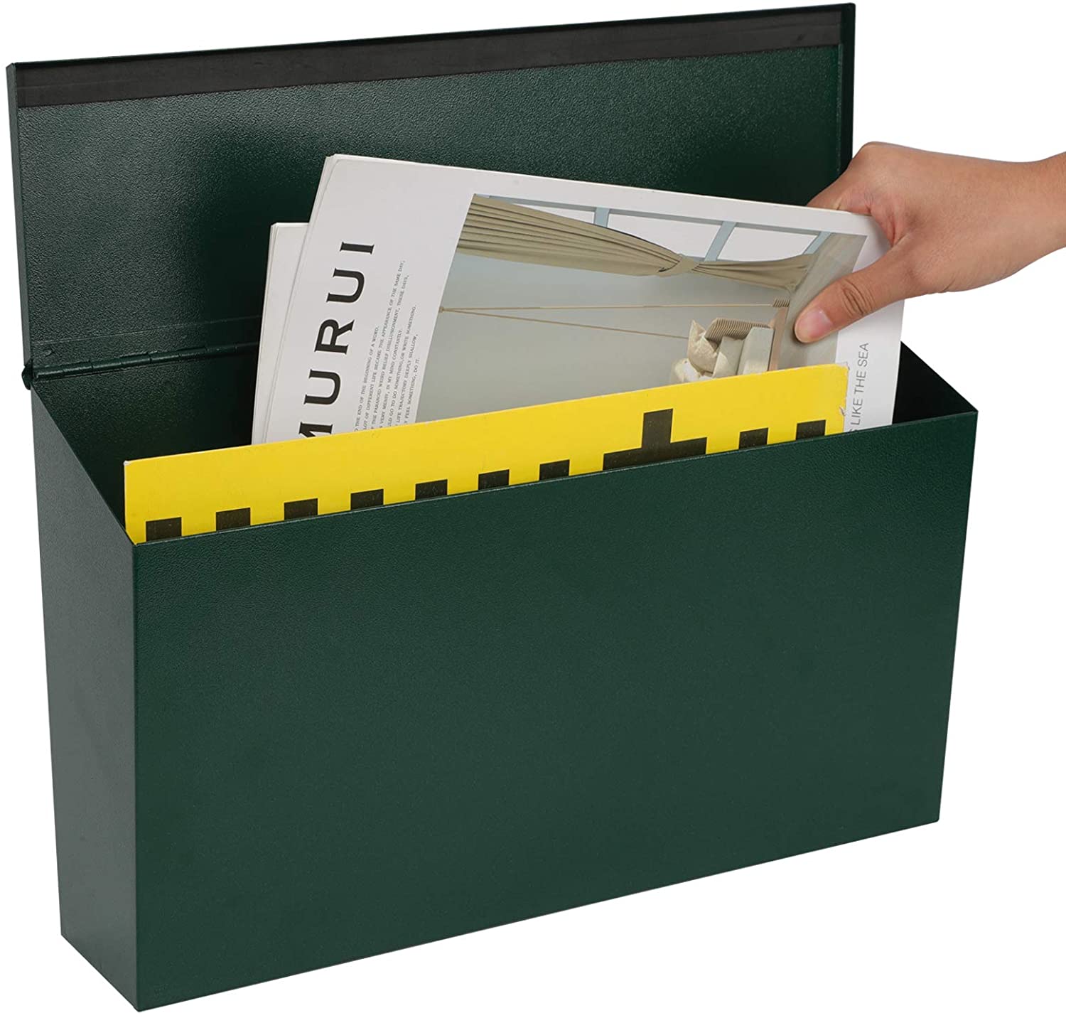 Rust-Proof Combination Code Lock Large Capacity Galvanized Steel Mail Box for Outdoor
