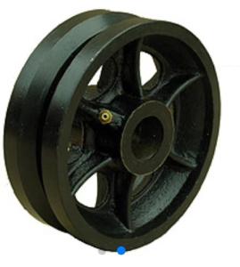 Quality Black Steel V Groove Casters Heavy Duty Caster Parts wholesale