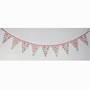Quality Christmas Triangle Flag Bunting Mixed Christmas Elements wholesale
