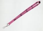 Cute Pink Color Heat Transfer Lanyard With Twinkling Diamonds