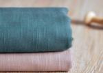 Slub Plain 100 Cotton Canvas / Semi - Bleached Dyeing Cotton Fabric