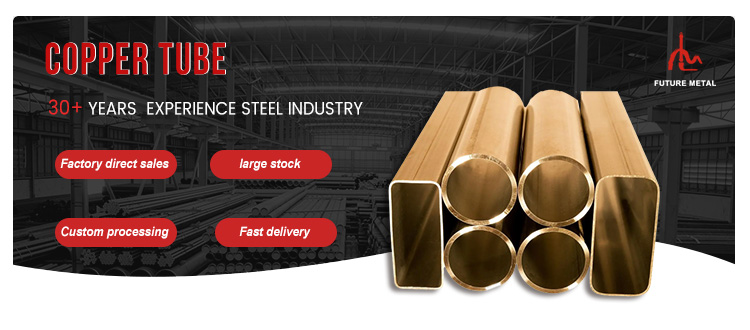 Water Tube Copper Pipe Customized For Oil / Gas Transportation System