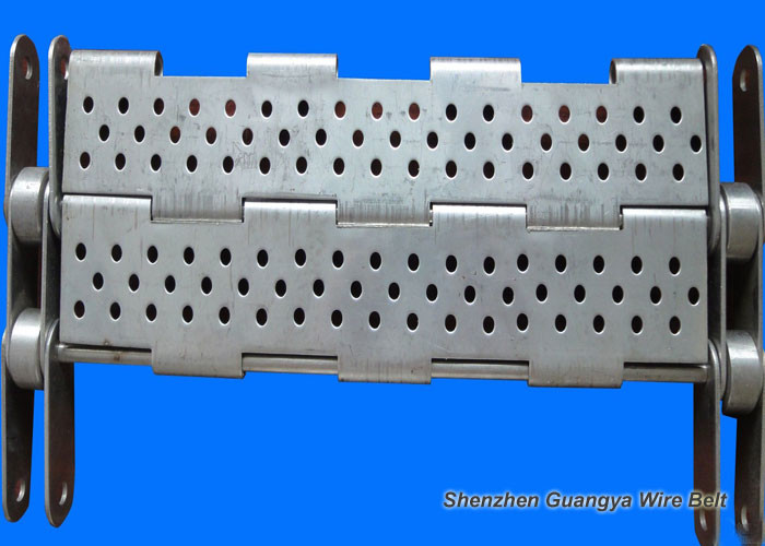 Argon Welding SS316 Knuckled Plate Chain Conveyor