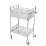 Easy Cleaning Stainless Steel Instrument Trolley With Nursing Cart And Clinical
