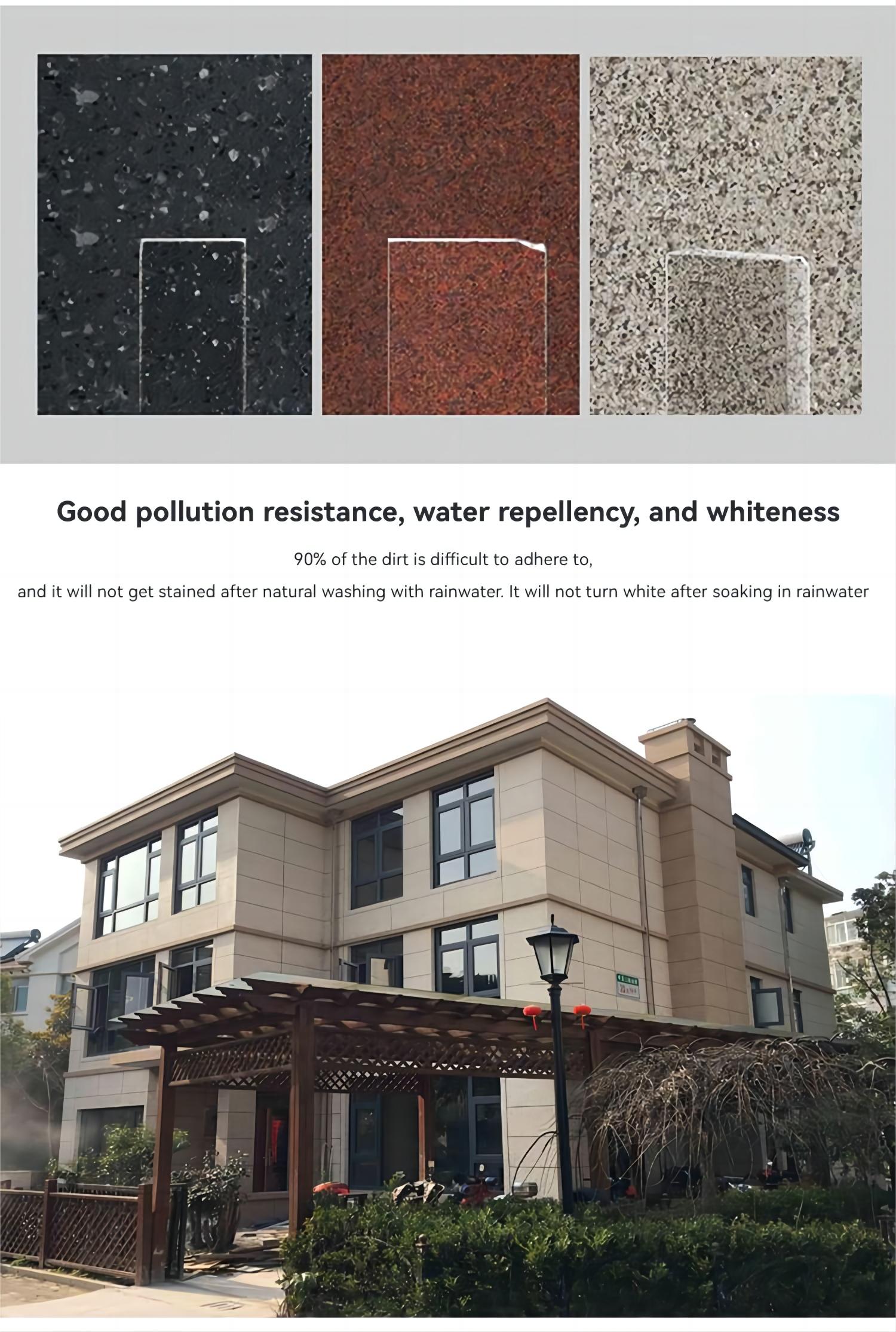Base on Color Chart natural stone paint coat spray Building Coating CAS No. 79-10-7
