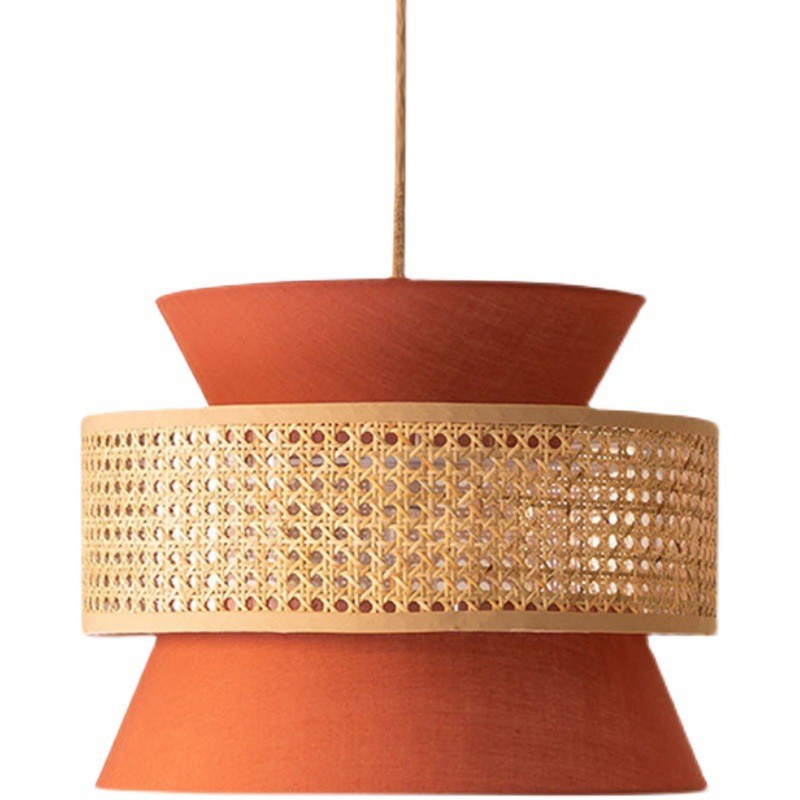 New Handmade Orange Bamboo Fabric Colorful Luxury Simple Japanese lamp(WH-WP-58）